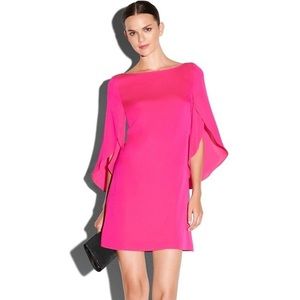 Milly Butterfly Sleeve Hot Pink Dress